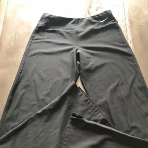 Nike flares work out stretch pants.